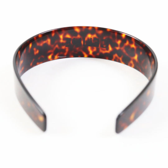 CELINE hair accessory 46Y376CEA Main: Plastic Dark Havana Gold Women Used Authentic