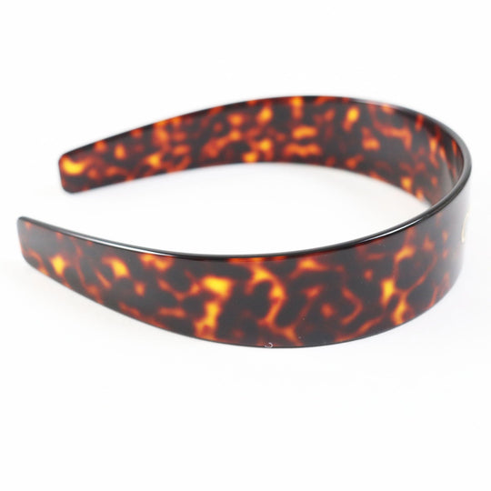 CELINE hair accessory 46Y376CEA Main: Plastic Dark Havana Gold Women Used Authentic