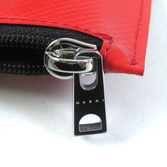 MARNI Tri-fold wallet PFMI0007U2 Main: Polyester, Part: Polyester, Part: Rubber Red Women Used Authentic