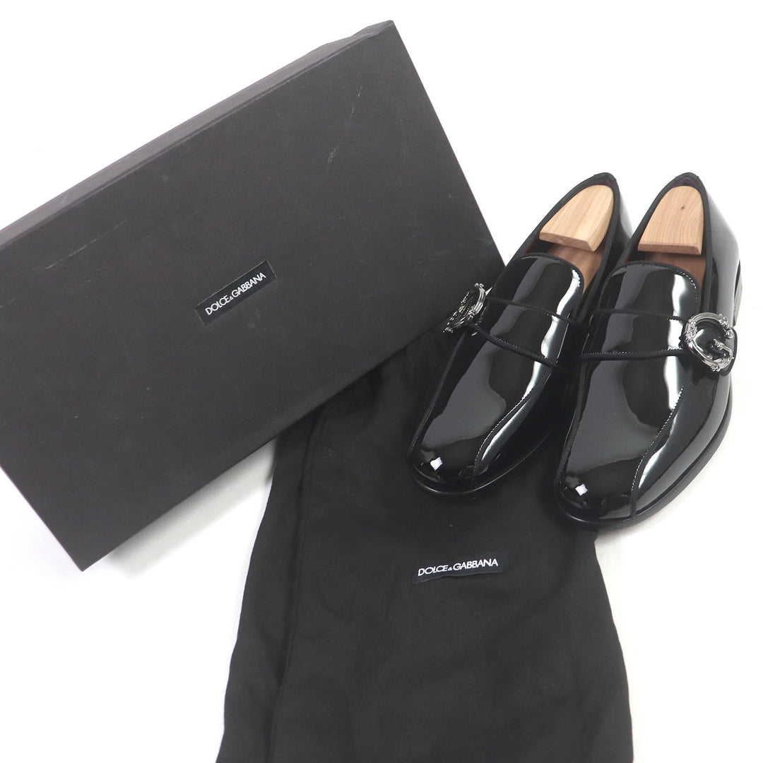 DOLCE&GABBANA loafers Main: Patent leather black mens 6 Used Authentic