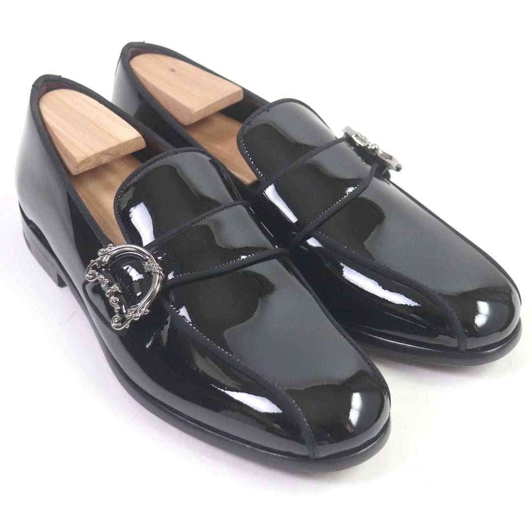 DOLCE&GABBANA loafers Main: Patent leather black mens 6 Used Authentic
