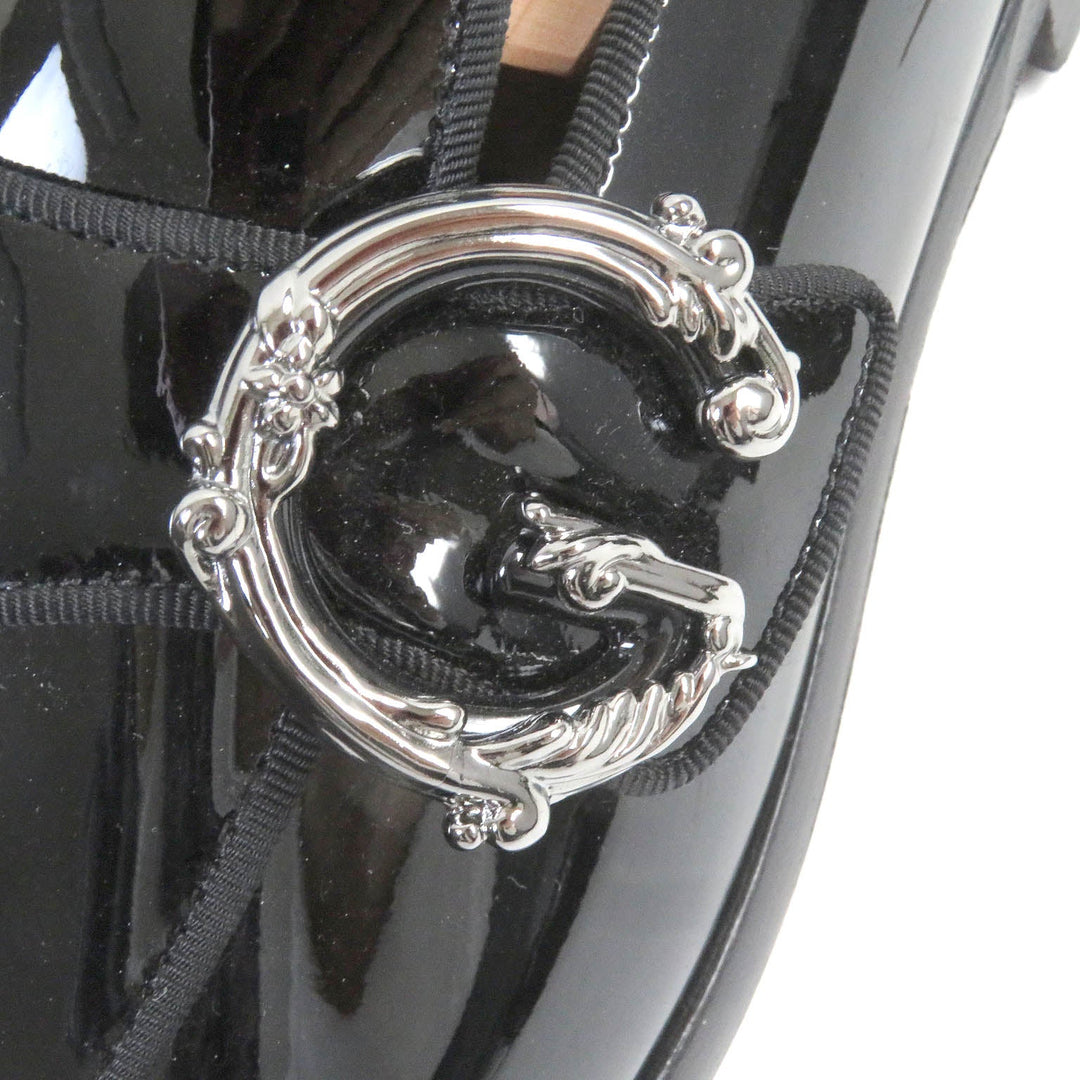 DOLCE&GABBANA loafers Main: Patent leather black mens 6 Used Authentic