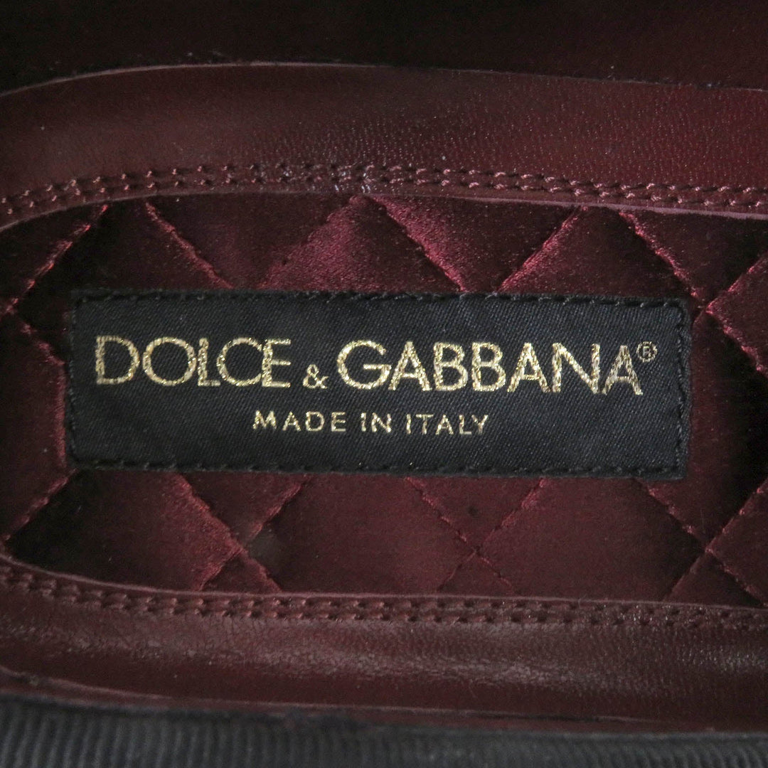 DOLCE&GABBANA loafers Main: Patent leather black mens 6 Used Authentic
