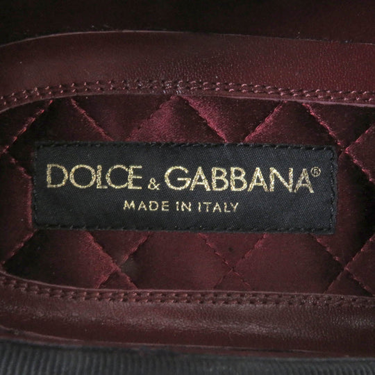 DOLCE&GABBANA loafers Main: Patent leather black mens 6 Used Authentic