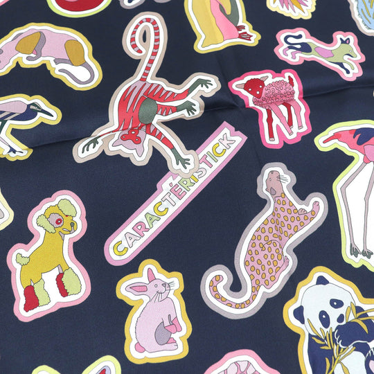 HERMES scarf Main: 100% silk CABAN/ROSE/MULTICO DOUBLE FACE CARACTERISTICK Women Used Authentic