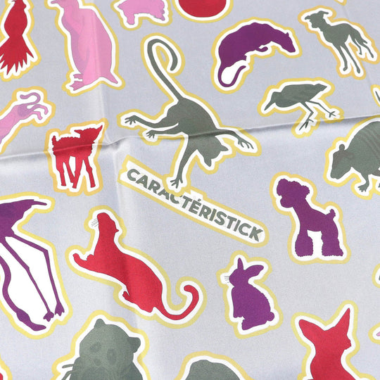 HERMES scarf Main: 100% silk CABAN/ROSE/MULTICO DOUBLE FACE CARACTERISTICK Women Used Authentic