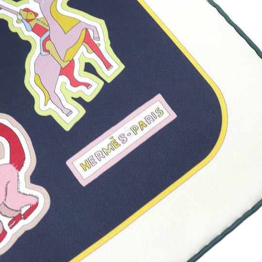 HERMES scarf Main: 100% silk CABAN/ROSE/MULTICO DOUBLE FACE CARACTERISTICK Women Used Authentic
