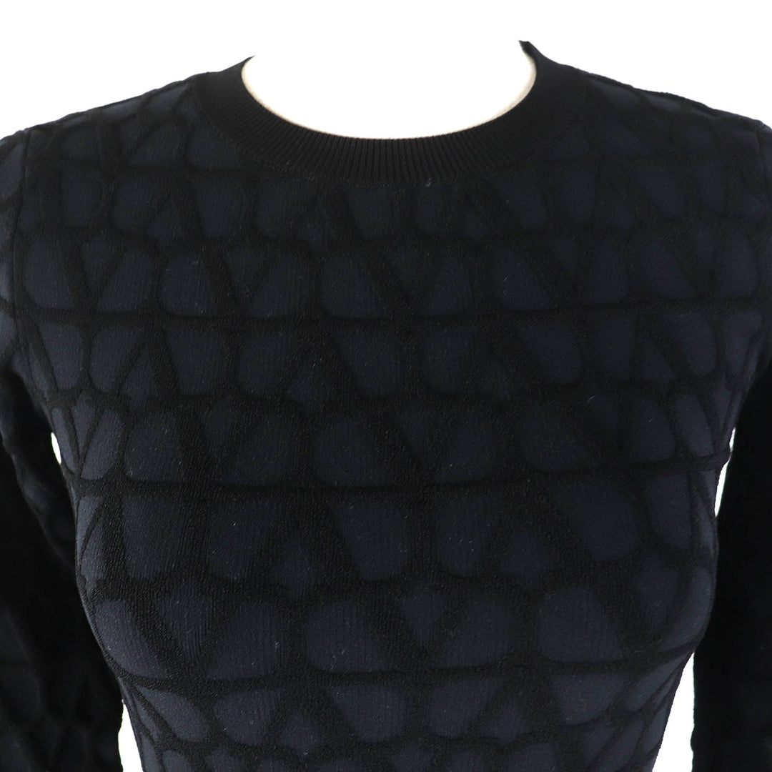 VALENTINO one piece 4B3KD11H8F5 Main: 64% rayon, 19% nylon, 15% polyester, 2% polyurethane black Women XS Used Authentic