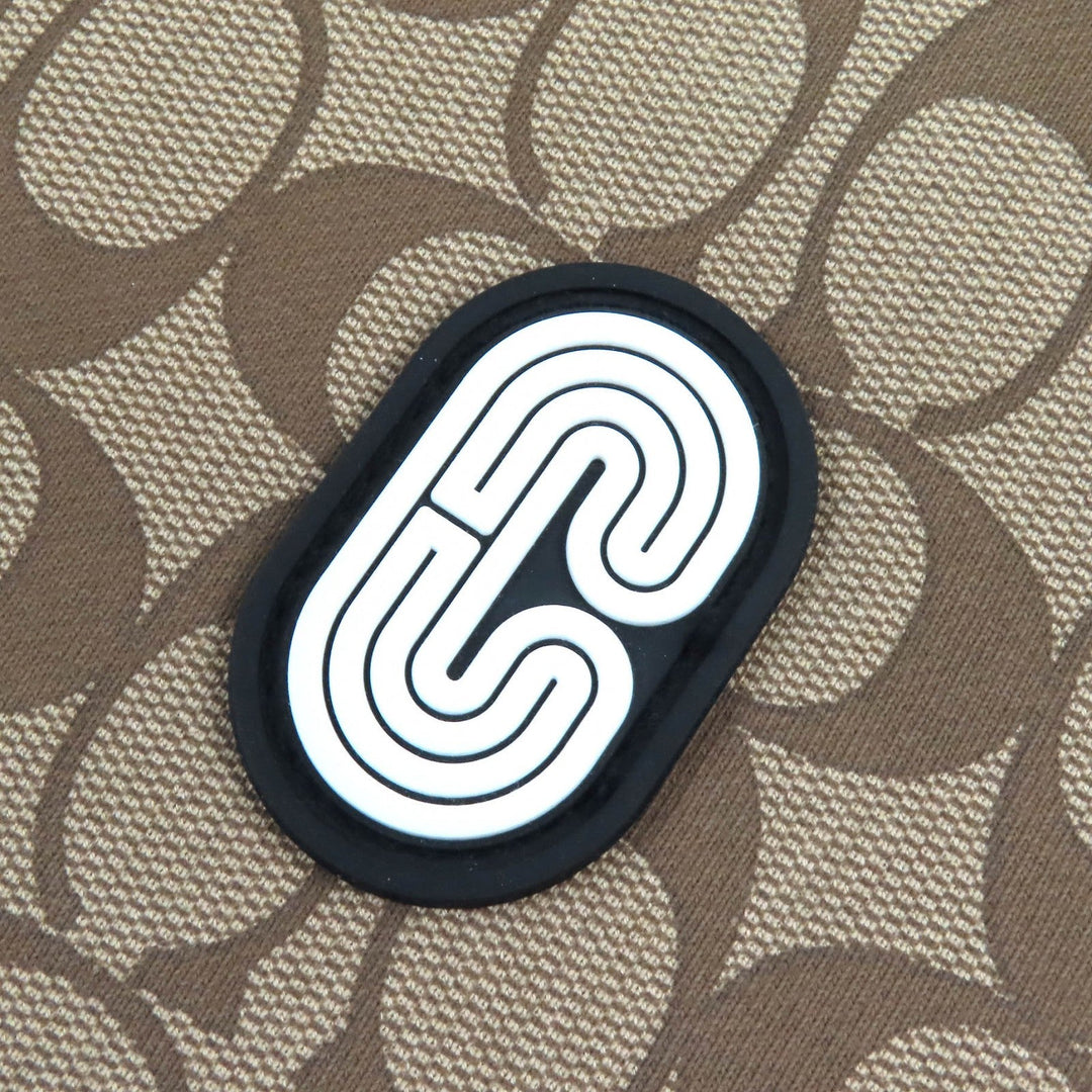 COACH Hoodie 89747 Main: 100% cotton, Lining: 100% cotton, Part: 100% polyester, Part: 98% cotton, Part: 2% polyurethane Brown black mens M Used Authentic