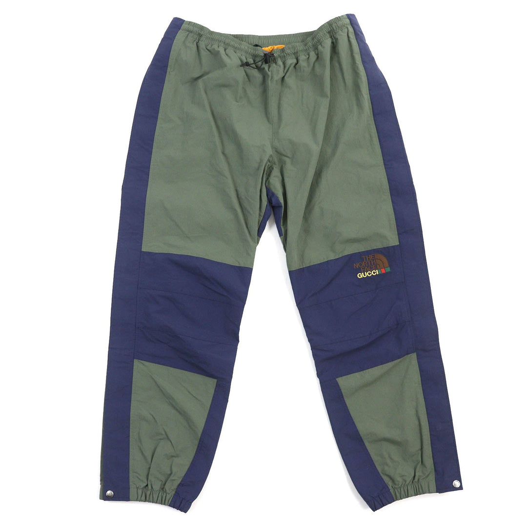 GUCCI Pants 663766 Main: 73% nylon, Main: 27% cotton, Lining: 100% nylon, Part: 100% polyester Khaki Navy mens XL Used Authentic