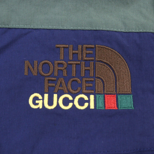 GUCCI Pants 663766 Main: 73% nylon, Main: 27% cotton, Lining: 100% nylon, Part: 100% polyester Khaki Navy mens XL Used Authentic