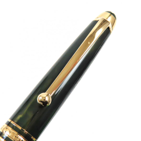 MONTBLANC Ballpoint pen resin Green gold Meisterstck Origin Collection #164 Classic mens Used Authentic