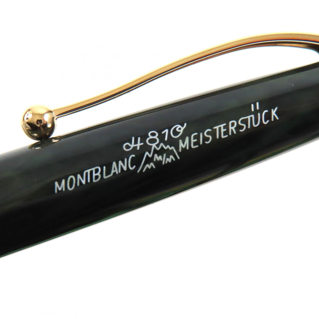 MONTBLANC Ballpoint pen resin Green gold Meisterstck Origin Collection #164 Classic mens Used Authentic