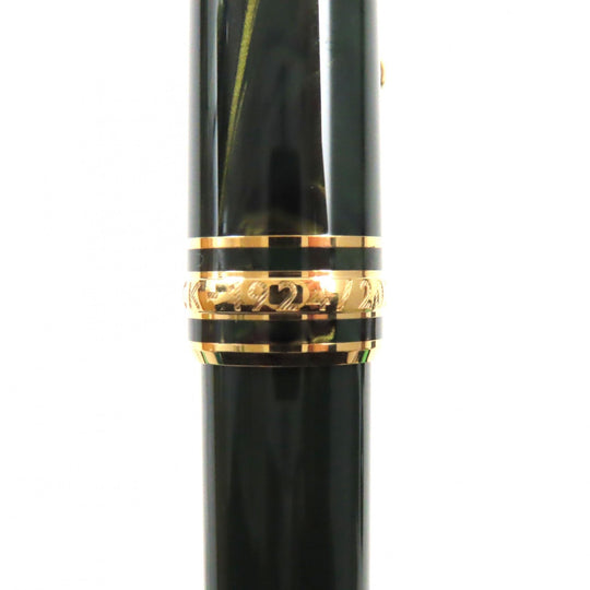 MONTBLANC Ballpoint pen resin Green gold Meisterstck Origin Collection #164 Classic mens Used Authentic