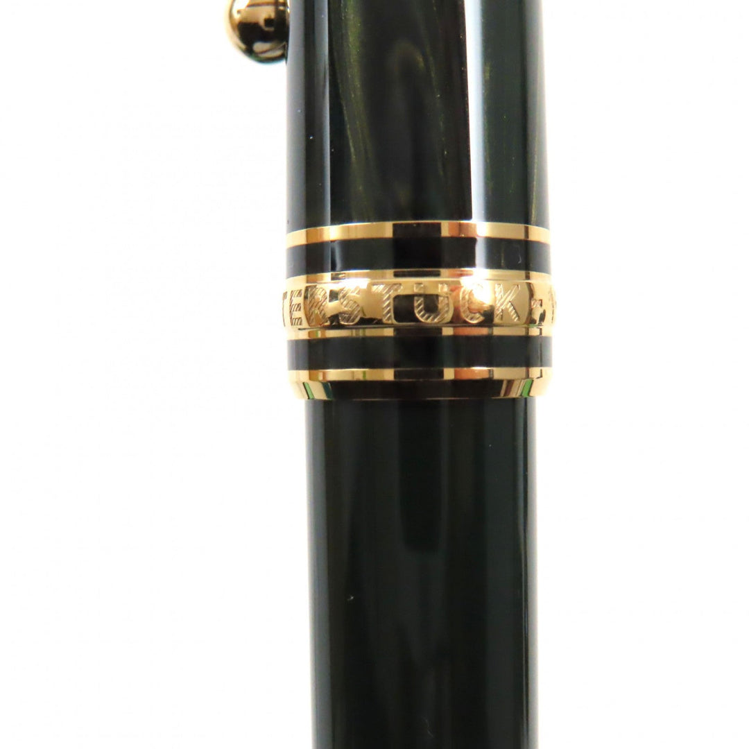 MONTBLANC Ballpoint pen resin Green gold Meisterstck Origin Collection #164 Classic mens Used Authentic