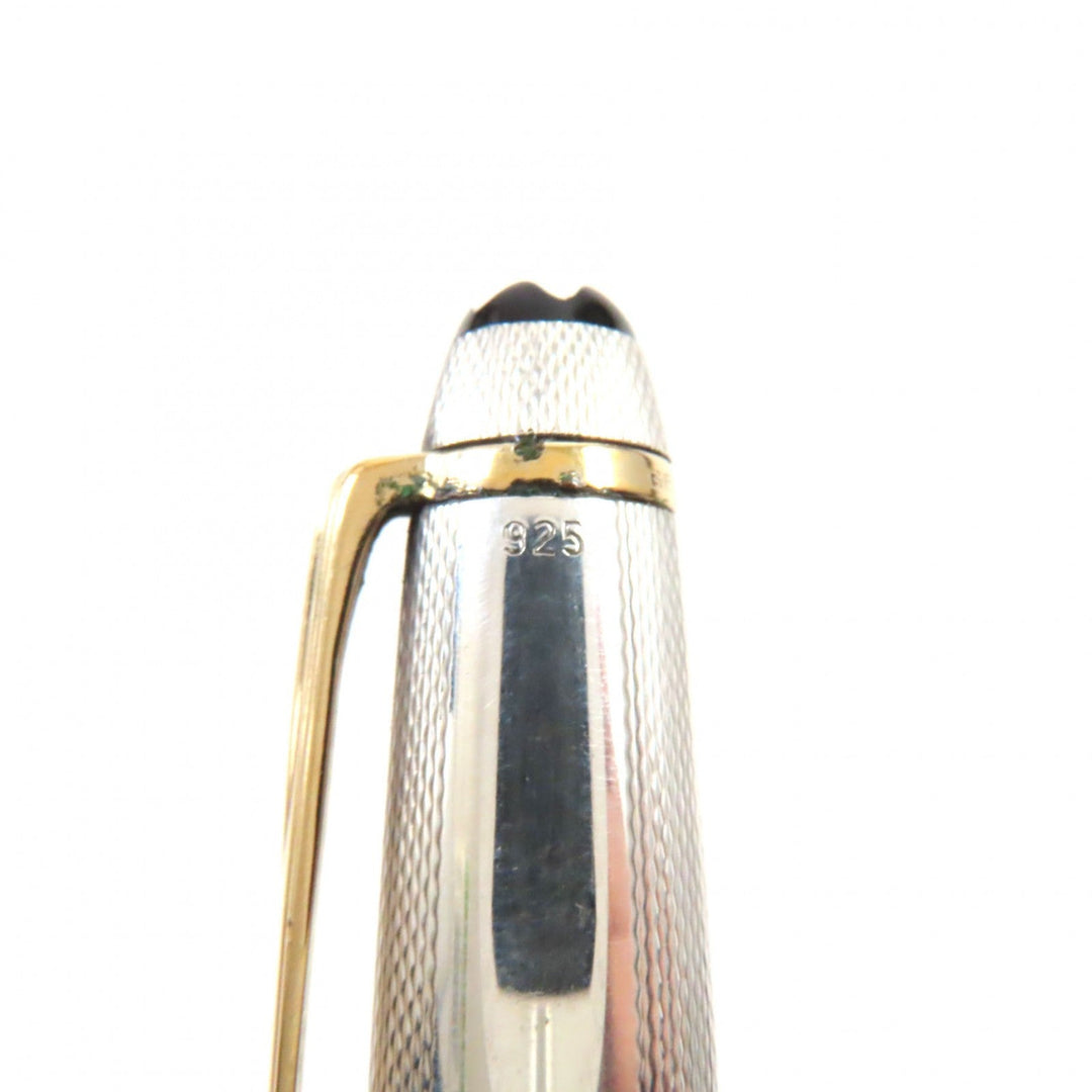 MONTBLANC fountain pen Nib: 18K, Part: SV925 Silver gold Meisterstck Solitaire mens Used Authentic