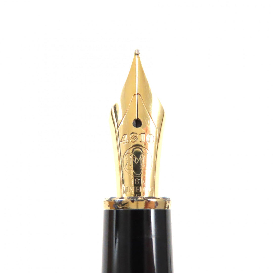 MONTBLANC fountain pen Nib: 18K, Part: SV925 Silver gold Meisterstck Solitaire mens Used Authentic