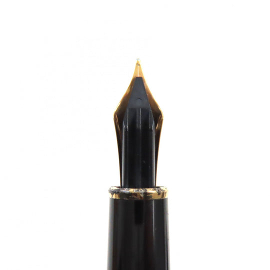 MONTBLANC fountain pen Nib: 18K, Part: SV925 Silver gold Meisterstck Solitaire mens Used Authentic