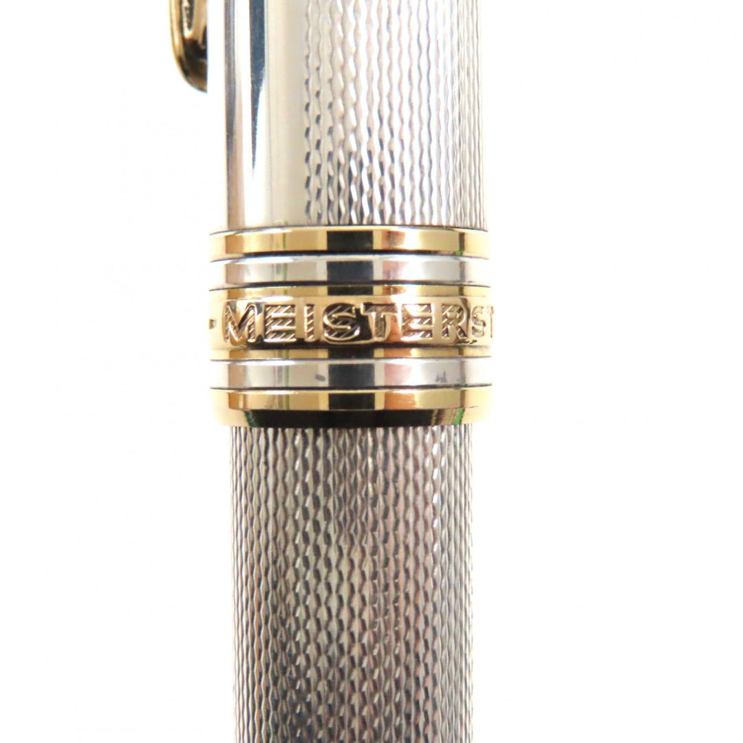 MONTBLANC fountain pen Nib: 18K, Part: SV925 Silver gold Meisterstck Solitaire mens Used Authentic