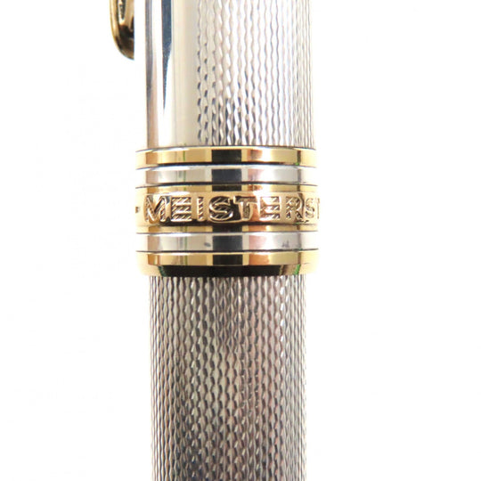 MONTBLANC fountain pen Nib: 18K, Part: SV925 Silver gold Meisterstck Solitaire mens Used Authentic