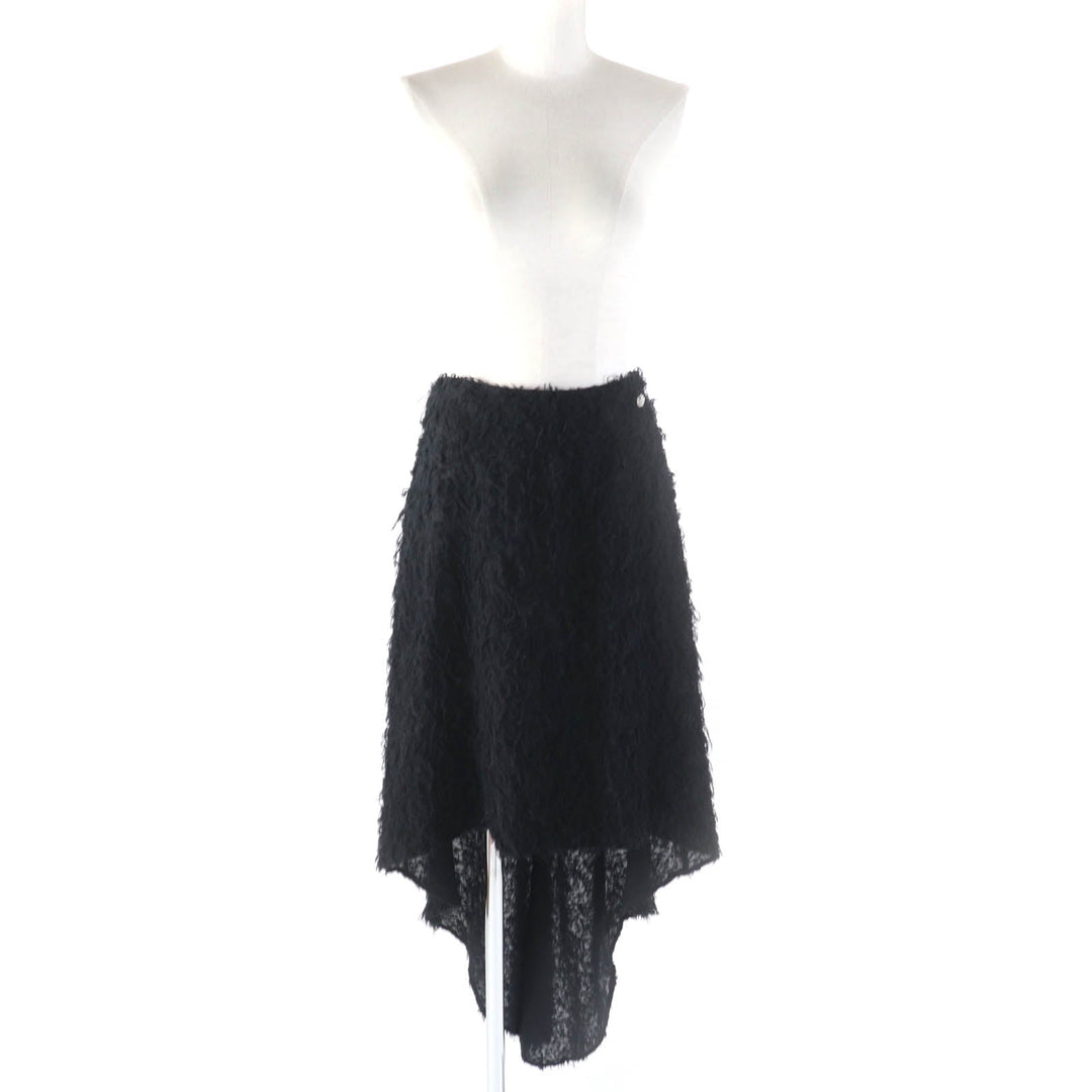 CHANEL skirt 22A P73158 Outer: 69% wool, Outer: 27% silk, Outer: 4% polyester, Lining: 100% silk black Women 36 Used Authentic