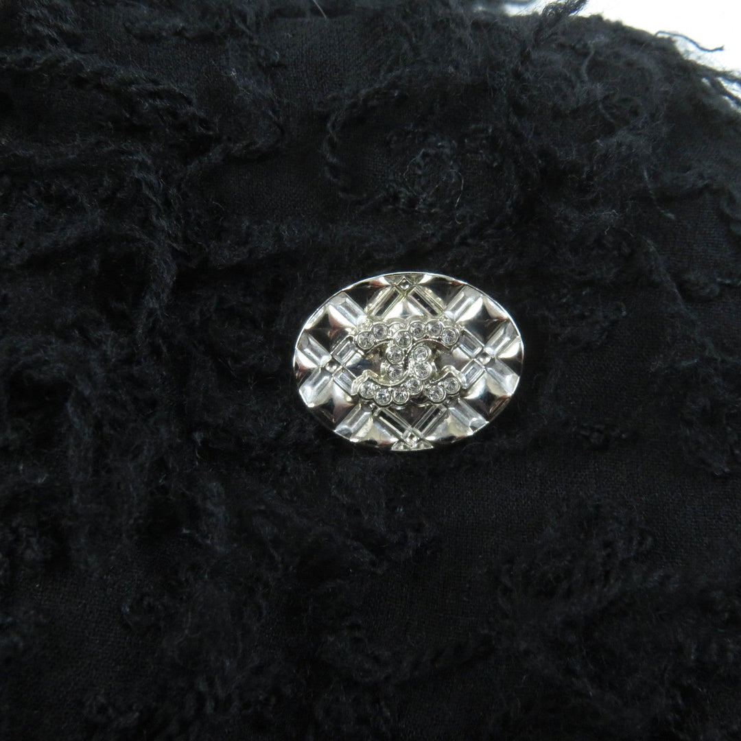 CHANEL skirt 22A P73158 Outer: 69% wool, Outer: 27% silk, Outer: 4% polyester, Lining: 100% silk black Women 36 Used Authentic