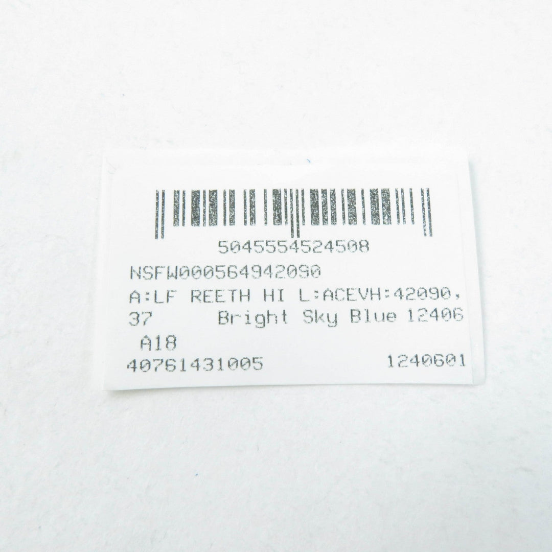 BURBERRY High cut sneakers Main: Leather, Part: Suede leather BRIGHT SKY BLUE Women 37 Used Authentic