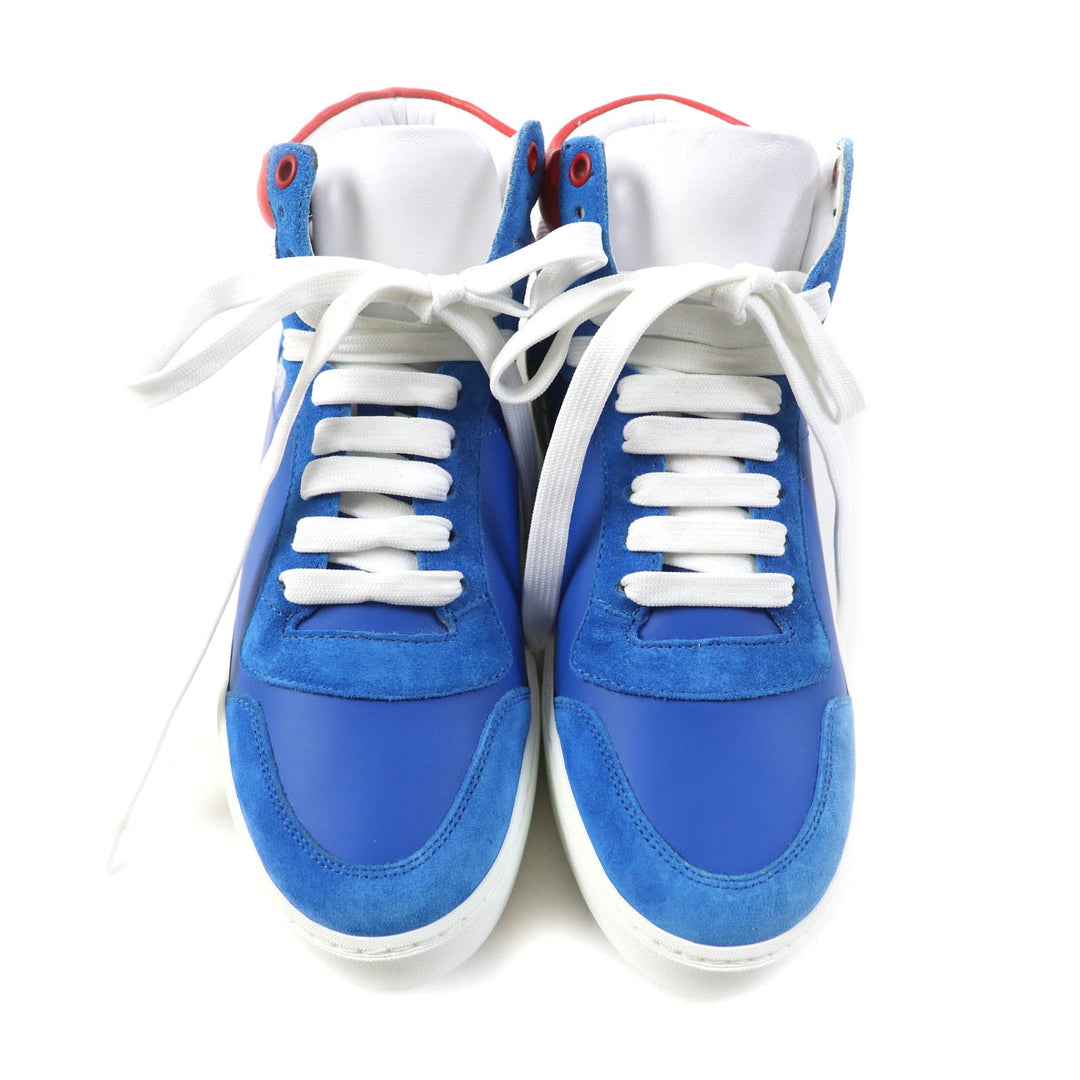 BURBERRY High cut sneakers Main: Leather, Part: Suede leather BRIGHT SKY BLUE Women 37 Used Authentic