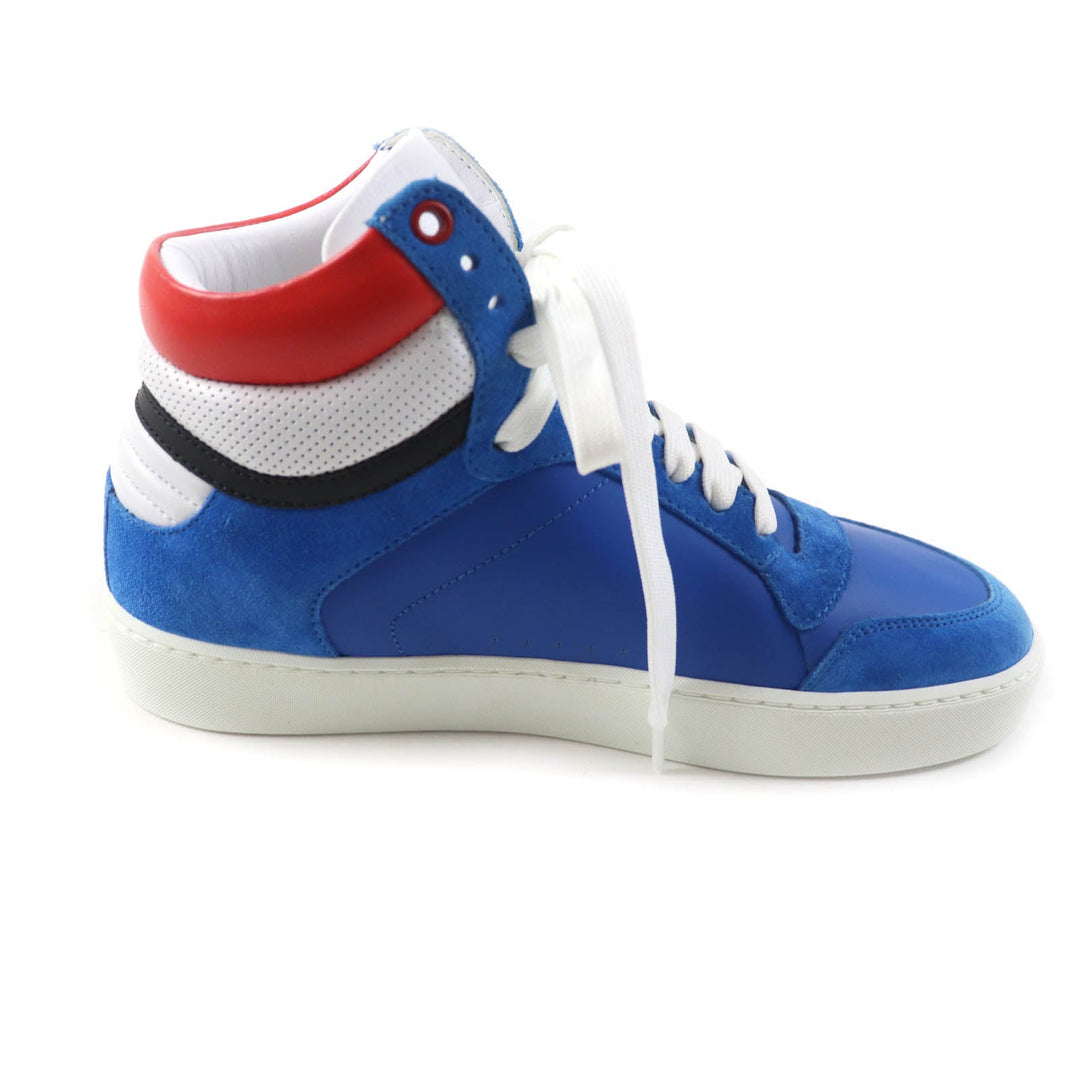 BURBERRY High cut sneakers Main: Leather, Part: Suede leather BRIGHT SKY BLUE Women 37 Used Authentic
