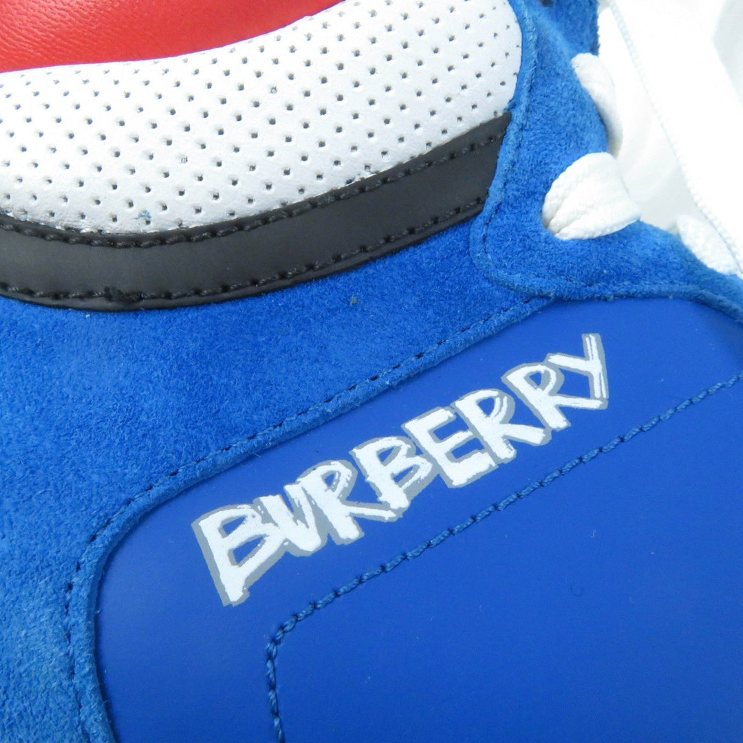 BURBERRY High cut sneakers Main: Leather, Part: Suede leather BRIGHT SKY BLUE Women 37 Used Authentic
