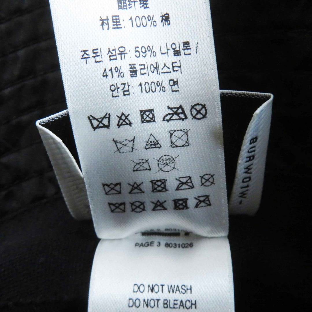 BURBERRY hat 8072726 Outer: 59% nylon, Outer: 49% polyester, Lining: 100% cotton black Women S Used Authentic