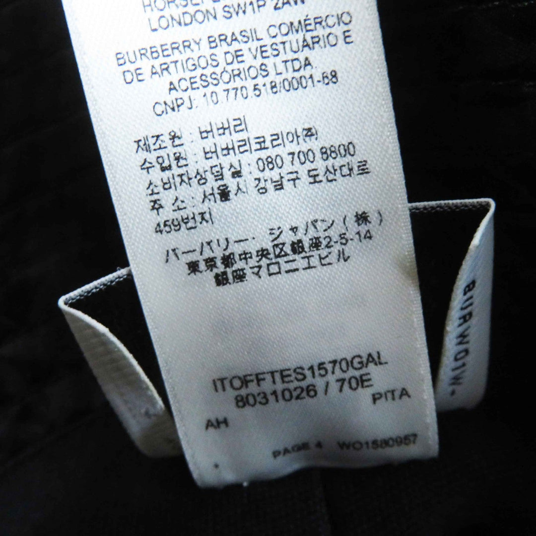 BURBERRY hat 8072726 Outer: 59% nylon, Outer: 49% polyester, Lining: 100% cotton black Women S Used Authentic