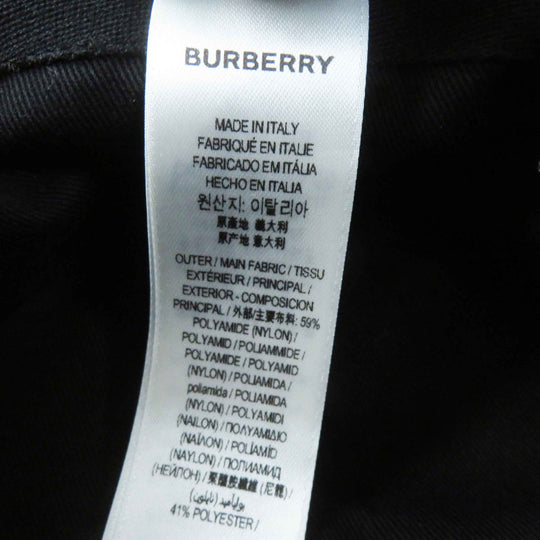 BURBERRY hat 8072726 Outer: 59% nylon, Outer: 49% polyester, Lining: 100% cotton black Women S Used Authentic