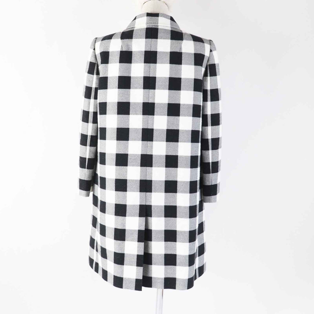 DOLCE&GABBANA coat Main: 100% cotton, Lining: 96% silk, Lining: 4% elastane (polyurethane) Black White Women 38 Used Authentic
