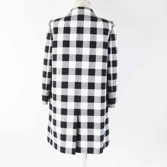 DOLCE&GABBANA coat Main: 100% cotton, Lining: 96% silk, Lining: 4% elastane (polyurethane) Black White Women 38 Used Authentic