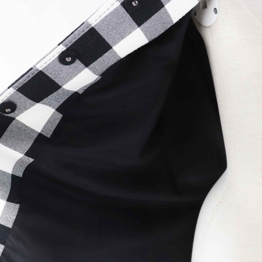 DOLCE&GABBANA coat Main: 100% cotton, Lining: 96% silk, Lining: 4% elastane (polyurethane) Black White Women 38 Used Authentic