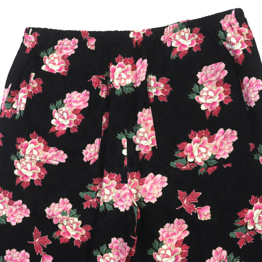 GUCCI Shorts 624399 Main: 100% silk Black pink mens 44 Used Authentic