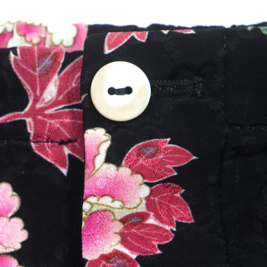 GUCCI Shorts 624399 Main: 100% silk Black pink mens 44 Used Authentic