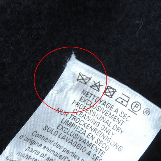 HERMES poncho Main: 90% wool, Main: 10% cashmere, Part: 100% cotton, Leather part: cowhide multicolor Camille Women No size listed Used Authentic