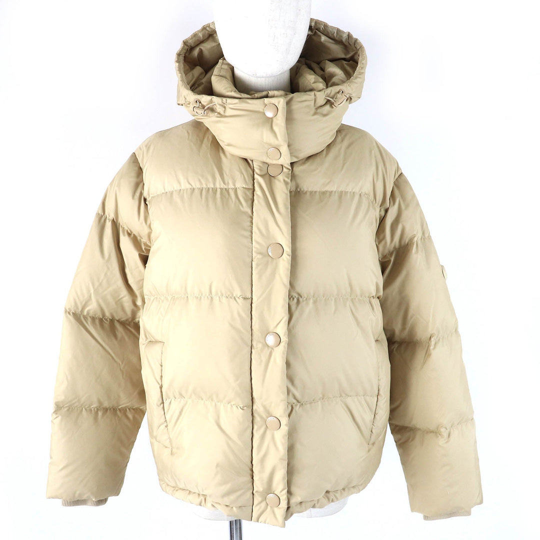 COACH Down jacket E1902 Main: 100% polyester, Lining: 100% polyester, Filling: 90% down, Filling: 10% feather, Filling: 100% polyester beige Women S Used Authentic