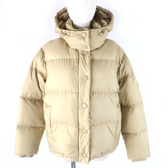 COACH Down jacket E1902 Main: 100% polyester, Lining: 100% polyester, Filling: 90% down, Filling: 10% feather, Filling: 100% polyester beige Women S Used Authentic