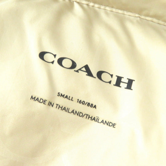 COACH Down jacket E1902 Main: 100% polyester, Lining: 100% polyester, Filling: 90% down, Filling: 10% feather, Filling: 100% polyester beige Women S Used Authentic