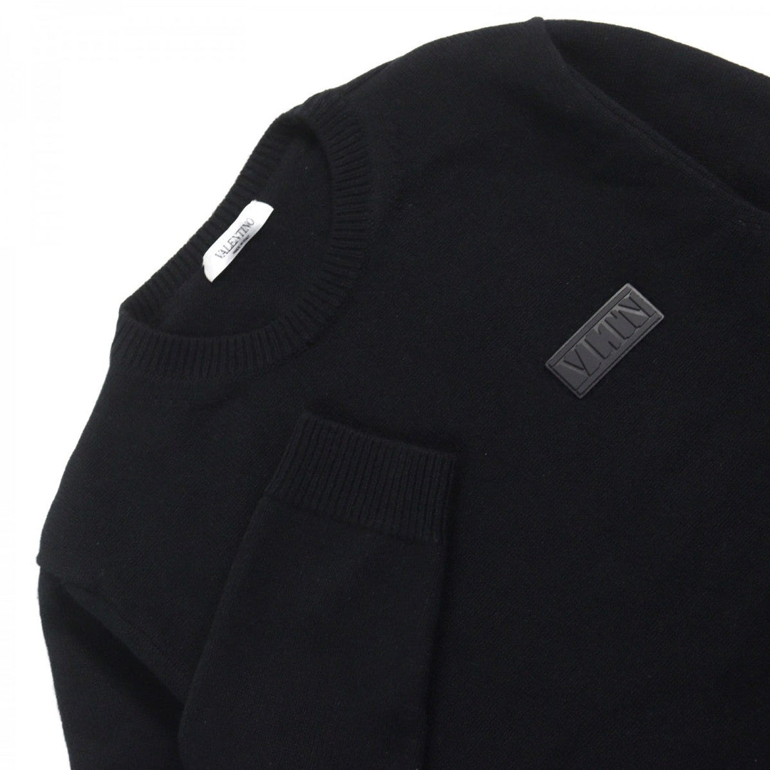 VALENTINO knit VW3KC13W75D Outer material: 100% cashmere black mens S Used Authentic