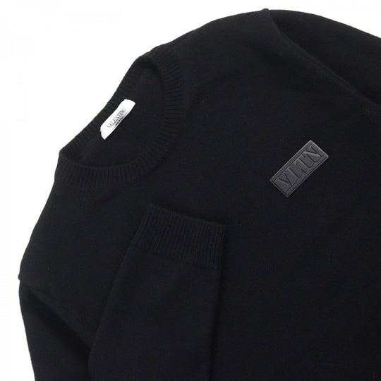 VALENTINO knit VW3KC13W75D Outer material: 100% cashmere black mens S Used Authentic