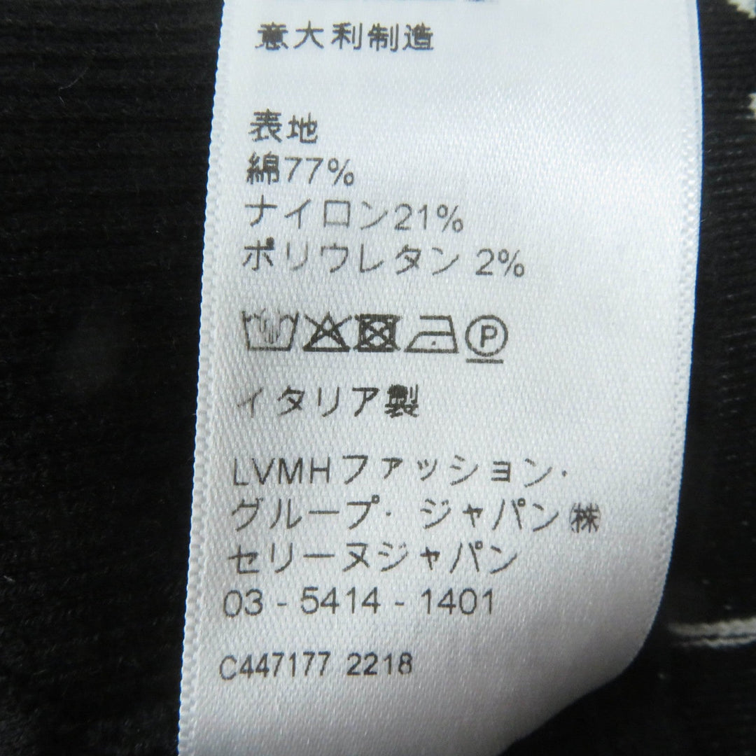 CELINE tops 2A68L372N Main: 77% cotton, 21% nylon, 2% polyurethane black Women XS Used Authentic