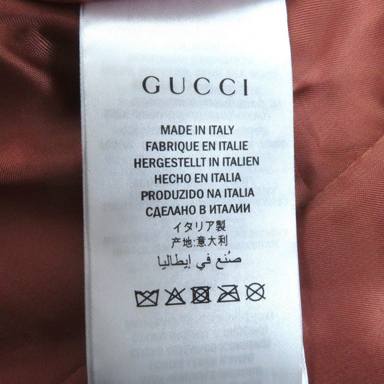 GUCCI Jacket 502674 Main: Lamb leather, Filling: 100% polyester, Lining: 100% cupra, Part: 100% nylon, Part: 100% polyester black Women 36 Used Authentic