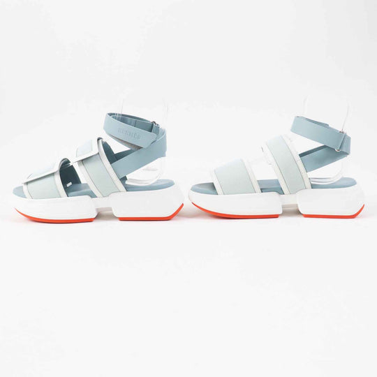 HERMES Sandals 231219Z Main: Leather Light blue white Women Size not specified Used Authentic