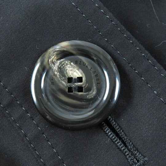 BURBERRY BLUE LABEL trench coat Main: 100% cotton, Fur: Fox, Lining: Cupra, Lining: Polyester, Sleeve lining: Polyester black Women 36 Used Authentic