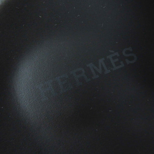 HERMES Sandals Main: Leather, Main: Rubber black extra Women 39 Used Authentic