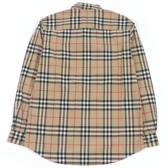 BURBERRY Long sleeve shirt 8020863 Main: 100% cotton beige mens M Used Authentic